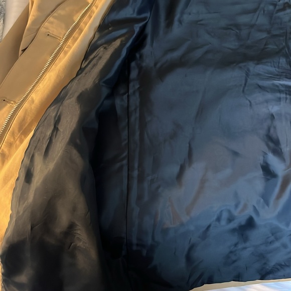 A New Day Tan Trench Coat Size S with zipper - Picture 2 of 8